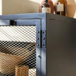 Romy Mango Wood And Metal Vanity Unit 95 Cm Ref. 3650 -TIKAMOON Sales 1200 1200 romy mango wood and metal vanity unit 95 cm 4