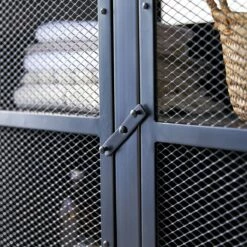 Romy Mango Wood And Metal Vanity Unit 95 Cm Ref. 3650 -TIKAMOON Sales 1200 1200 romy mango wood and metal vanity unit 95 cm 7