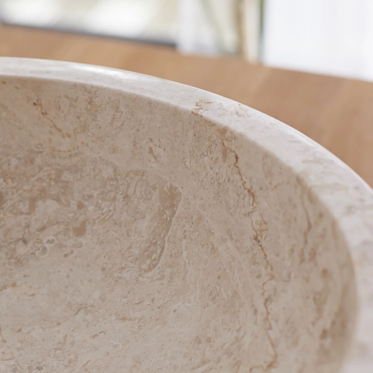 Scrula Cream Marble Washbasin Ref. 673 5 Scrula Cream Marble Washbasin Ref. 673 - Image 3