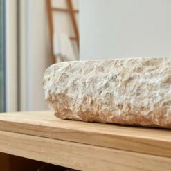 Scrula Slim Cream Marble Washbasin Ref. 458 -TIKAMOON Sales 1200 1200 scrula slim cream marble washbasin 5