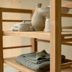 Sera Solid Teak Low Shelving Unit Ref. 3393 -TIKAMOON Sales 1200 1200 sera solid teak low shelving unit 5