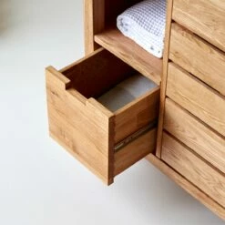 Serena Solid Oak Vanity Unit 100 Cm Ref. 2023 -TIKAMOON Sales 1200 1200 serena solid oak vanity unit 100 cm 4