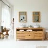 Serena Solid Oak Vanity Unit 165 Cm Ref. 2024 -TIKAMOON Sales 1200 1200 serena solid oak vanity unit 165 cm