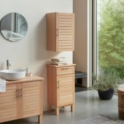Soho Soho Solid Beech Bathroom Storage Set Ref. 6142 -TIKAMOON Sales 1200 1200 soho solid beech bathroom storage set 9