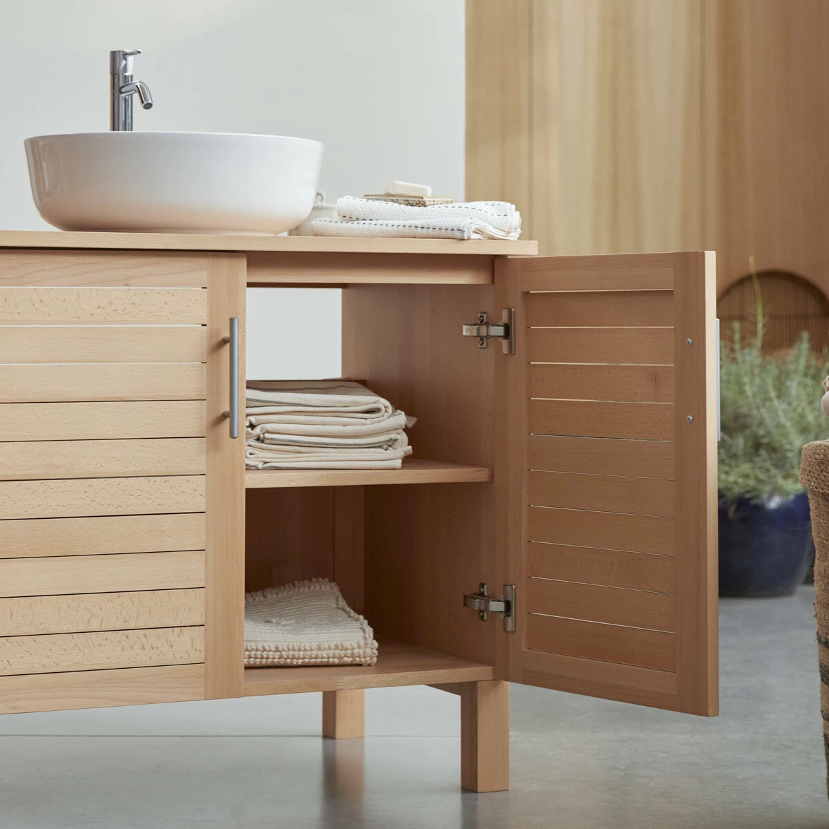 Soho Solid Beech Vanity Unit 85 Cm Ref. 6135 4 Soho Solid Beech Vanity Unit 85 Cm Ref. 6135 - Image 2