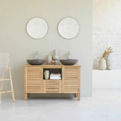Soho Solid Oak Vanity Unit 125 Cm Ref. 3754