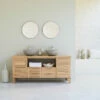 Soho Solid Oak Vanity Unit 165 Cm Ref. 3760 -TIKAMOON Sales 1200 1200 soho solid oak vanity unit 165 cm
