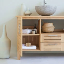 Soho Solid Oak Vanity Unit 165 Cm Ref. 3760 -TIKAMOON Sales 1200 1200 soho solid oak vanity unit 165 cm 4