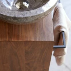 Stelle Right Solid Walnut Vanity Unit Ref. 4892 -TIKAMOON Sales 1200 1200 stelle right solid walnut vanity unit 2