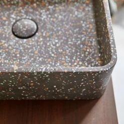 Thaïs Square Confetti Terrazzo Washbasin Ref. 6088 10 Thaïs Square Confetti Terrazzo Washbasin Ref. 6088 -TIKAMOON Sales 1200 1200 thais confetti terrazzo washbasin 2