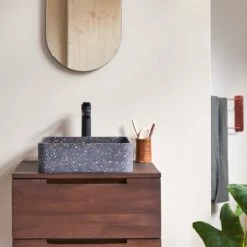 Thaïs Square Confetti Terrazzo Washbasin Ref. 6088 11 Thaïs Square Confetti Terrazzo Washbasin Ref. 6088 -TIKAMOON Sales 1200 1200 thais confetti terrazzo washbasin 3