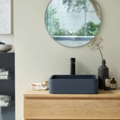 Thaïs Square Black Terrazzo Washbasin Ref. 6083 10 Thaïs Square Black Terrazzo Washbasin Ref. 6083 -TIKAMOON Sales 1200 1200 thais square black terrazzo washbasin 3