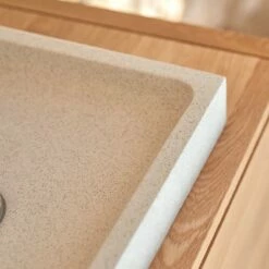 Timon White Premium Terrazzo Square Washbasin Ref. 6040 -TIKAMOON Sales 1200 1200 timon square premium terrazzo washbasin white 5