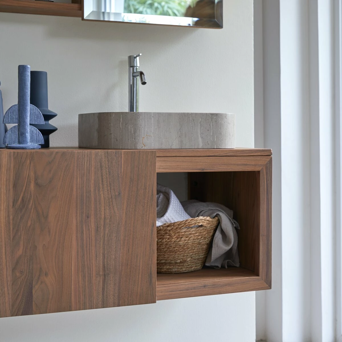 Typo Solid Walnut Vanity Unit 90 Cm Ref. 4886 4 Typo Solid Walnut Vanity Unit 90 Cm Ref. 4886 - Image 2