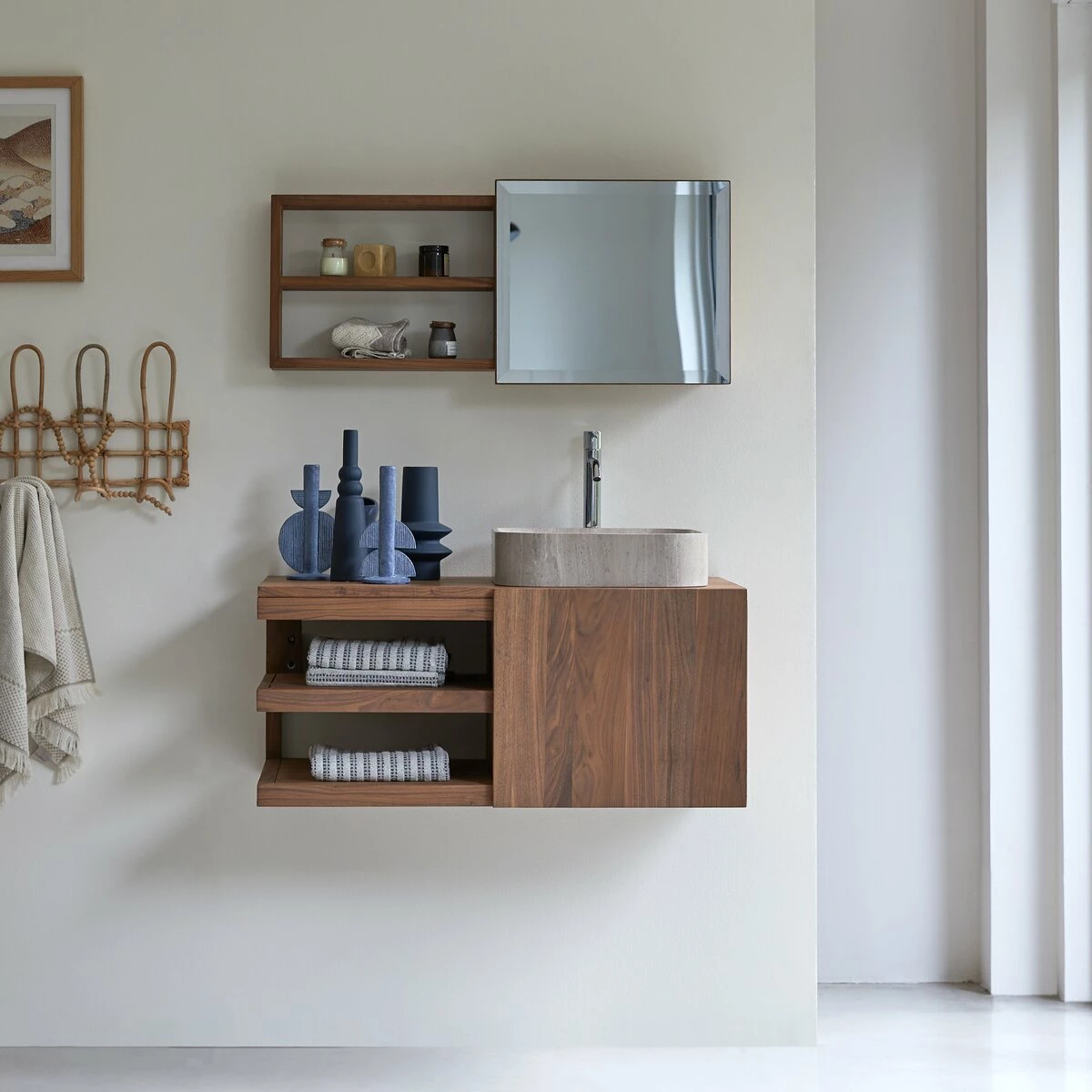 Typo Solid Walnut Vanity Unit 90 Cm Ref. 4886 7 Typo Solid Walnut Vanity Unit 90 Cm Ref. 4886 - Image 5