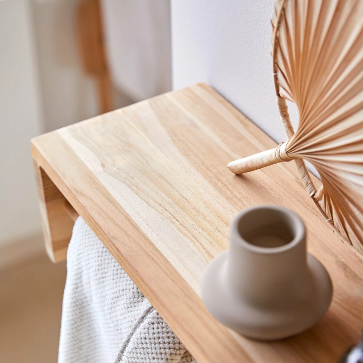 Ugo Solid Teak Wall-mounted Towel Rack 60 Cm Ref. 2812 5 Ugo Solid Teak Wall-mounted Towel Rack 60 Cm Ref. 2812 - Image 3