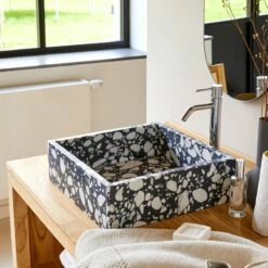 Unik Square Premium Terrazzo Basin Ref. 3201 -TIKAMOON Sales 1200 1200 unik premium terrazzo washbasin 2