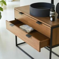 Urban Solid Acacia Vanity Unit 100 Cm Ref. 6424 -TIKAMOON Sales 1200 1200 urban 100 cm solid acacia vanity unit 5