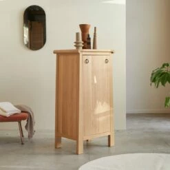 Volute Solid Oak Low Bathroom Column Ref. 6137 -TIKAMOON Sales 1200 1200 volute solid oak low bathroom column 3