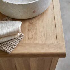 Volute Solid Oak Vanity Unit 160 Cm Ref. 6132 -TIKAMOON Sales 1200 1200 volute solid oak vanity unit 160 cm 2